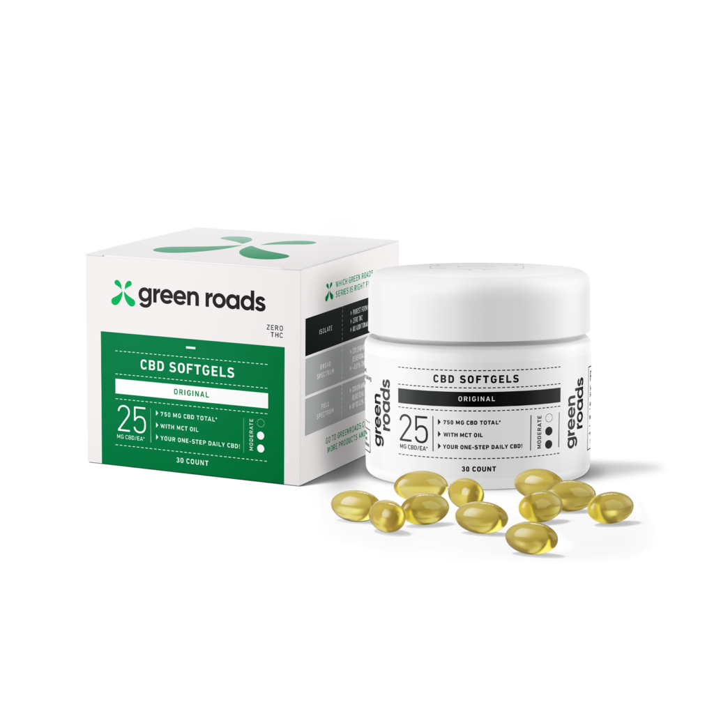 GREEN ROADS WORLD CBD Softgels 25mg The Pharmers Daughter
