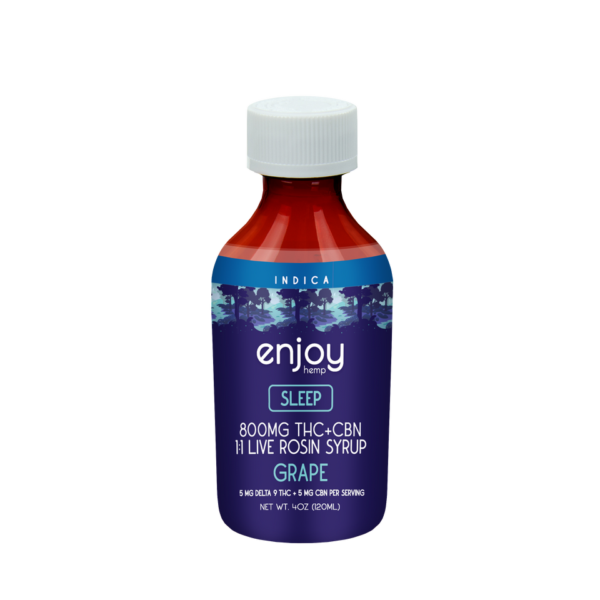 Enjoy Hemp 800mg D9 Syrups - CBD/CBN - Nano & Water Soluble