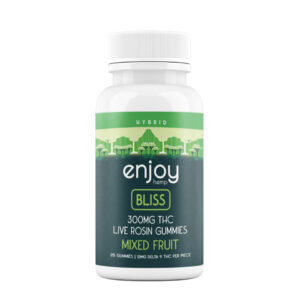 Enjoy Hemp Live Rosin THC Gummy Bottles - 25ct