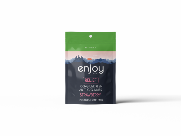 Enjoy Hemp Live Resin Delta 8 THC Gummies - 50 mg each - 2ct