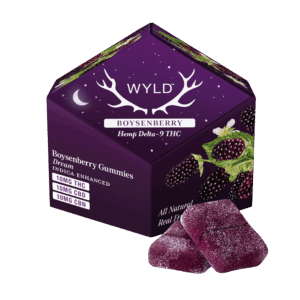 Wyld Delta-9 Gummies - Boysenberry 1:1 THC:CBN Gummies - Dream -10mg