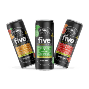 fiveCBD Fast-Acting THC Seltzers - Variety Bundle - 24pk- 10mg